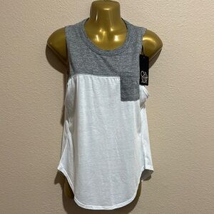 CHASER Color Block Pocket Tank, Size S, NWT